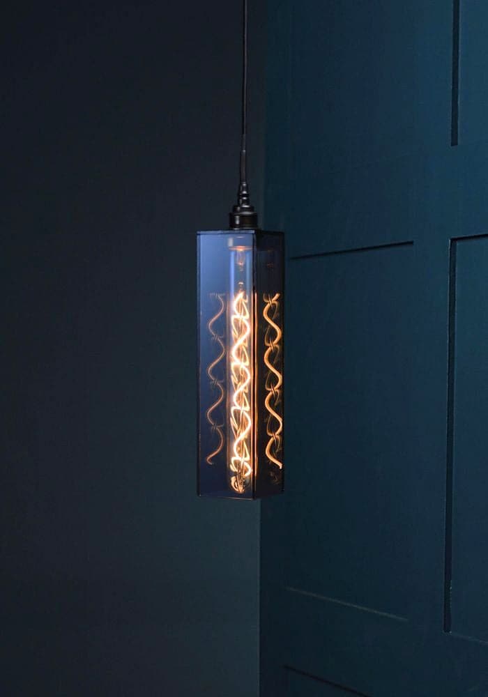 IP44 RATED SMOKED GLASS BATHROOM PENDANT LIGHT - BATHROOM LIGHTING - ANTIQUE BRONZE CEILING LIGHTS 