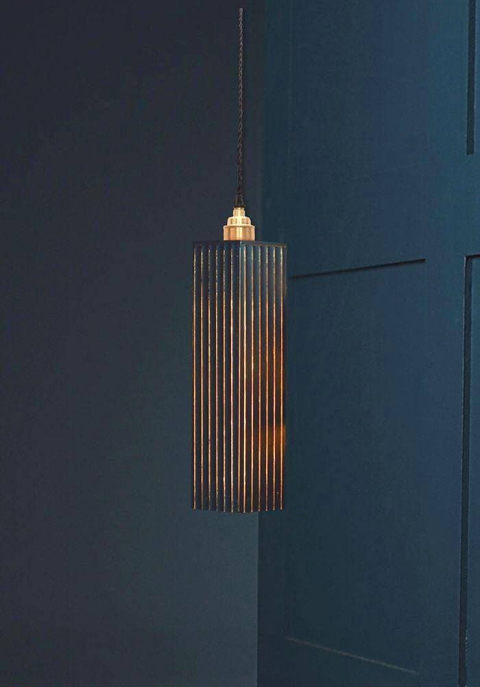 BLACK AND GOLD PENDANT LIGHT - HANGING CEILING LIGHT - SUSPENDED CEILING LIGHTING 