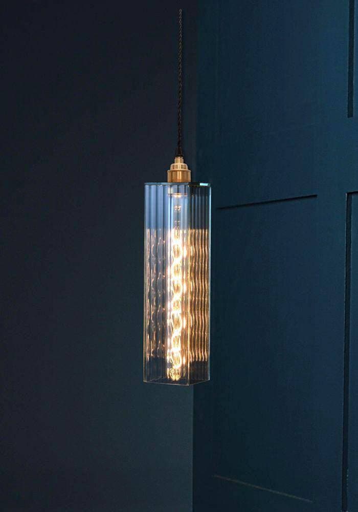 RIBBED GLASS PENDANT LIGHT - The Light Yard