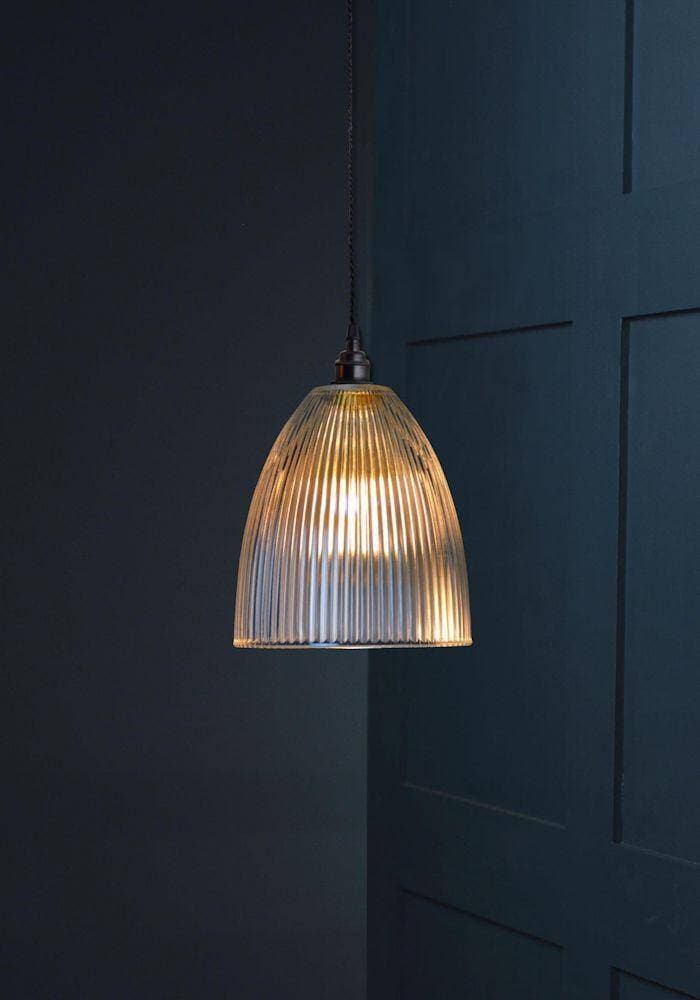 PRISMATIC RIBBED GLASS PENDANT LIGHT - The Light Yard