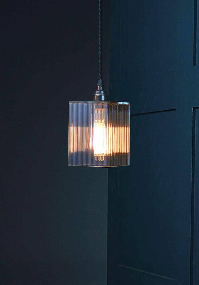 RIBBED GLASS PENDANT LIGHT - The Light Yard