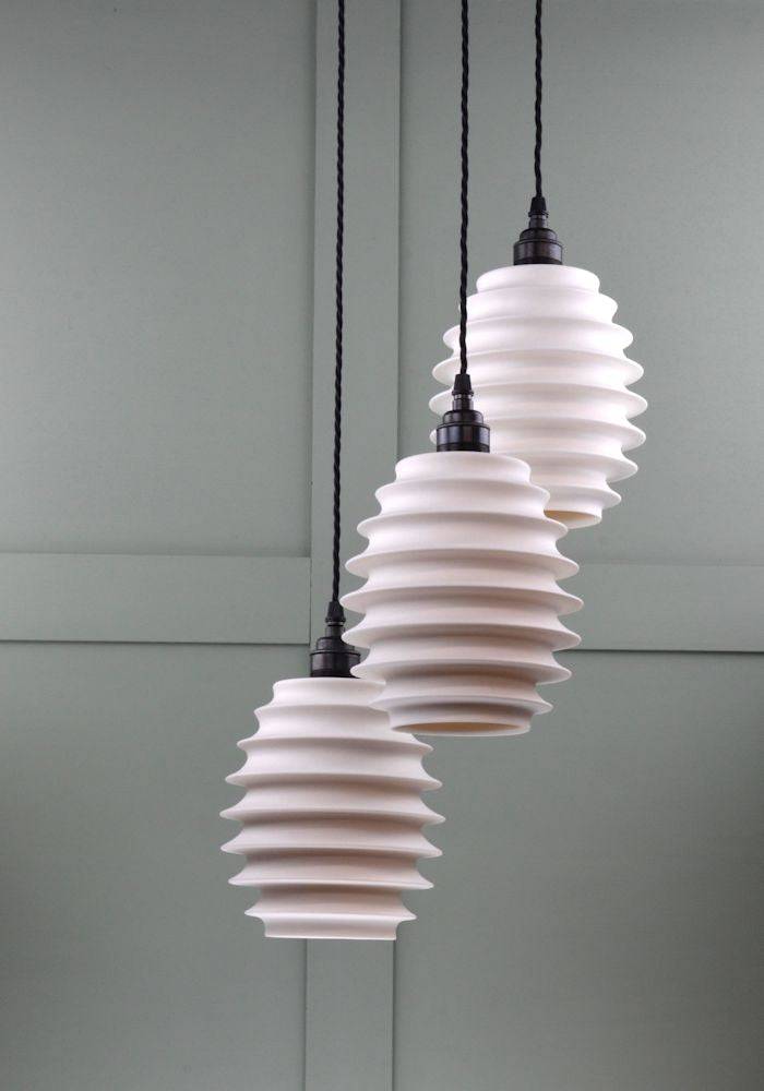 IP44 PAGODA BATHROOM CHANDELIER - LUXURY BATHROOM LIGHTING - HANGING PORCELAIN CEILING LIGHTS